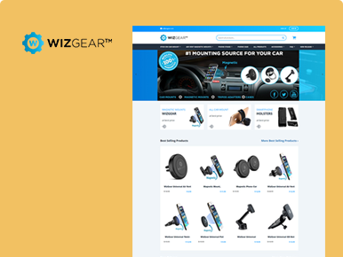 wizgear- Product Manufacturer Ecommerce Website